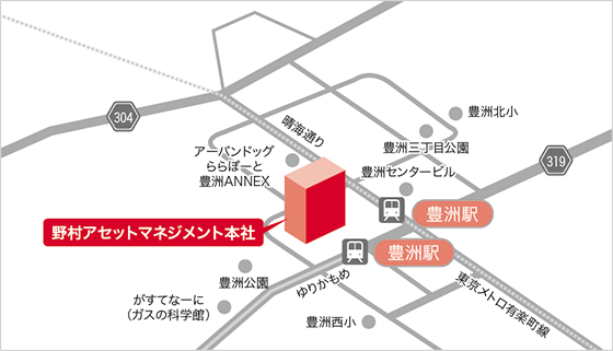 野村アセットマネジメント 会社情報 会社案内 地図