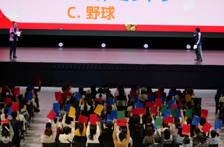 みんなでクイズの様子