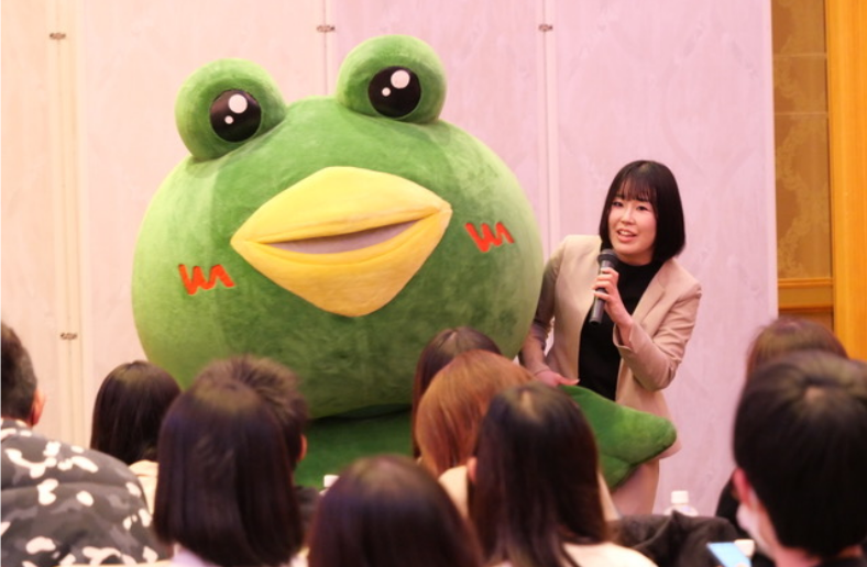 三河さんととりカエル